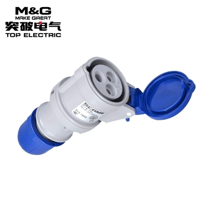 313.1643突破司坎拓普3P 16A三芯母頭工業連接器/航空插座250V IP44
